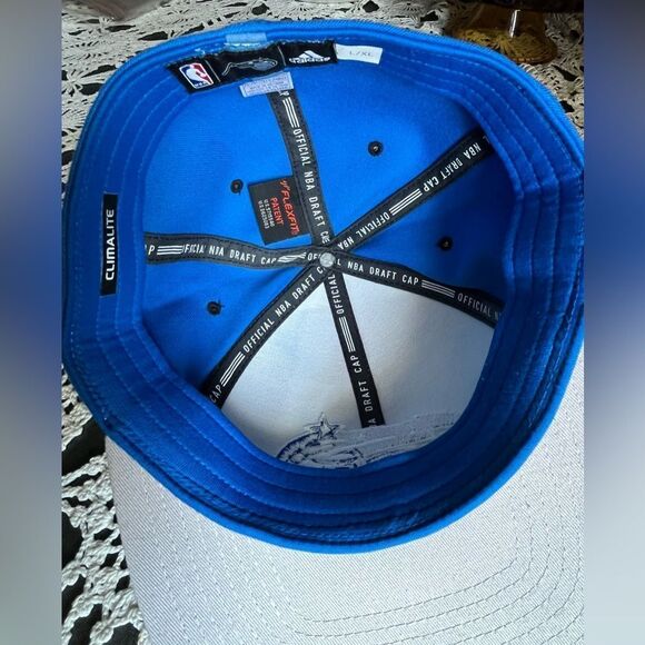 Adidas Official NBA Draft Cap Bl Wh L/XL - Picture 7 of 14